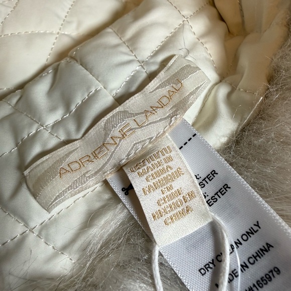 Adrienne Landau Faux Fur Hat Neutral Luxe Winter‎ Glam Statement Piece main image 5